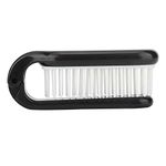 Folding Hair Brush Comb Collapsible Travel Scalp Massage Comb Black Styling Pocket Size Brush(Black)