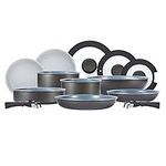 Tower Freedom T800200 13 Piece Cookware Set with Ceramic Coating, Stackable Design and Detachable Handles, Graphite, Aluminium