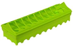 Supa Anti-Perching Chicken Trough Feeder, 50 cm, With Extendable Legs, Suitable For Larger Poultry And Game Birds, Made In The UK.,Anise Green