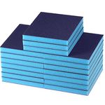 24 Pieces Blue Sanding Sponge Ultra Sanding Sponge Grit Drywall Sanding Blocks Washable Reusable Sanding Sponge for Ceramics Models Wood Crafts (220 Grit)