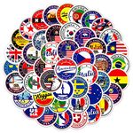 60Pcs Travel Stickers Decal,Vintage Outdoor Travel Stickers Stickers Pack for Luggage, Laptop, Scrapbook, Skateboard, Water Bottle, Bumper, Phone,Travel Case Tourism Decal