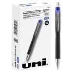 uni-ball Jetstream Rollerball, Retractable Roller Ball Pen Bold-1.0mm, 12 Pack, Blue Ink (73833)