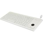 Cherry G84 UltraSlim Keyboard w/Trackball (International), Light Gray - 83 Key