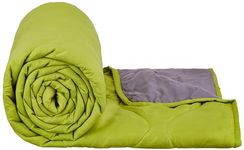 Amazon Brand - Solimo Microfibre Reversible Double Bed Comforter/Quilt/AC Blanket|Olive Green & Light Grey|220 GSM