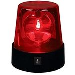 LED Strobe Light,360 Degree Rotating DJ Flashing Stage Effect Battery Powered Strobe Light Car Siren Strobe Light，Disco Party Rotating Lamp(Red,Size:1pc)