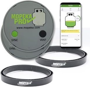 Mopeka Pro Check Bundle - 2 Pro Check Sensors and 2 Tank Halos - Wireless Propane Sensor for Your RV, BBQ Grill, and Patio Heater LPG Tanks - Monitor Propane Levels with The Free Tank Check App