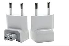 WESAPPINC Europe Plug Converter Travel Charger AC Adapter for Mac iBook MacBook Pack of 2