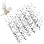 Bird Spike for Pigeons 5Pack Bird Spikes 25cm Fence Animal Deterrent Bird Repellent Set Pigeon Spikes Long Seagull Cat Intruder Deterrents for Roofs and Windows