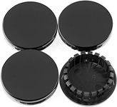 RTrhinoTuning 4pcs 59mm Wheel Center Caps Compatible with 2005-2017 Chevy Impala Equinox Malibu Camaro Volt Grand Am WS-6 for Wheel Rim Center Cover OD:2.33"/59mm ID:1.81"/46mm Black Base