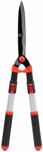 Recalma Taille-haie télescopique 65-85 cm – Sécateur de jardin de qualité supérieure avec lames en acier, sécateur combiné et cisaille à arbustes, manuel, rouge/noir