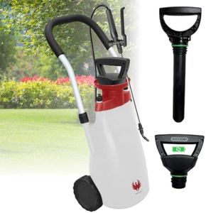 PHOENIX - Pulverisateur électrique de Jardin sur Roue Roller Sprayer, Pulverisateur Jardin avec Tuyau de 3m pour Une Pulvérisation sans Effort, pulvérisateur à Batterie, Autonome, Portable et Léger