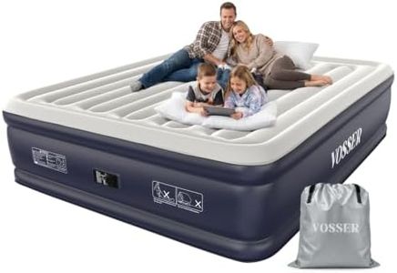 VOSSER California King Air Mattress with Built in Pump Raised