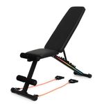 Cult Strivo Foldable Adjustable Workout Bench | 350Kg Max Weight | 8-Level Incline & Decline | High-Density Cushioning & Heavy-Duty Steel Frame Home Use Bench