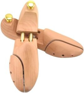 Leona Co Wooden Shoe Stretcher Tree, AU 4.5-13.5 Sizes Adjustable Cedar Wood Shoe Trees, 2pcs Shoe Shaper Keeper for Men, Women, Sneakers, Boots (UK 6-7 / EU 39-40)