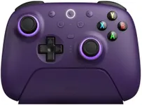 8BitDo Ultimate 2 Wireless Controller for Windows PC, Apple, Steam & Android, Gaming Controller with TMR Joysticks, Hall/Tactile Triggers, Motion Control, RGB Fire Ring, 1000Hz Polling Rate, Purple