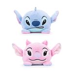 Simba Disney Official Stitch and Angel Reversible Plush toy for kids Stitch, Blue, pink