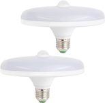 Motion Sensor Light Bulbs-2PCS, 18W (150W Equivalent) E26 1500LM Motion Detector Dusk to Dawn LED Ceiling Light Bulb Auto On Off Led Bulb for Garage, Porch, Basement, Hallway, Frontdoor - Cool White