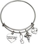 Infinity Collection Nurse Bracelet, Nurse Charm Bracelet, Nurse Bangle- Makes Perfect Nurse Gifts