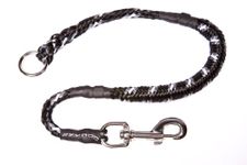 EzyDog Mongrel Bungee Dog Leash Rope Extension - 24 Inch Shock-Aborbing Leash - Works with The Mongrel Leash (Sold Separately) - Use Two for a Tangle-Free Double Dog Leash (Black)