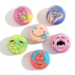 SCHITEC Squeaky Dog Toys, [6 Pack] Interactive Latex Rubber Squeak Ball Toy, Soft Fetch Play Balls for Puppy Small Dogs