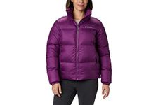 Columbia Women’s Puffect Winter Jacket, Water repellent, Plum, 1X