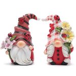 Hodao 2PCS Spring Ladybug Gnomes Decorations Ladybug Couple Gnomes Decor Gifts Summer Gnomes Figurines Ladybug Gnomes for Outdoor Garden Decor Ladybug Sculptures Gifts for Mom, Grandma, BY-777169