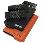 FIDELO Carbon Fiber New Minimalist Wallet for Men - Slim Credit Card Holder RFID Mens Wallets (Hybrid Wallet Only)