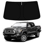 D-Lumina Windshield Sun Shade for 2016-2023 Toyo-ta Tacoma Accessories, Foldable Front Window Sunshade Sun Visor Protector Block UV Rays Heat, Upgraded 3 Layers 240T Material