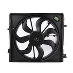 Radiator Cooling Fan Assembly - Compatible with 2.0L Nissan Rogue Sport Qashqai 2017-2022 - Replace 21481-6MA0A, 21481-6MA0B - Electric Cooling Fan Integrated with Fan, Shroud & Motor