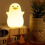 Hinittey Duck Night Light, Cute Benson Ducks Lamp, Funny Nursery Silicone Goose Nightlight with Dimmer & Timer for Room Decor, Weird Gifts for Kids, Baby, Girls,Boys, Women, Children, Teen-Duck