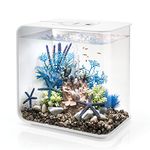 biOrb 72034 FLOW 30 LED, white, 30 L tank volume - rectangular acrylic design aquarium, set with filter system, LED lighting, bottom gravel, air diffuser