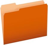 Pendaflex Two-Tone Color File Folders, Letter Size, Orange, 1/3 Cut, 100 per Box (152 1/3 ORA)