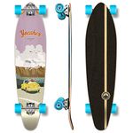 Yocaher Kicktail concave Pro Longboard Complete Cruiser Freeride Skateboard and Decks (Complete - Kicktail - Beetle Yellow)