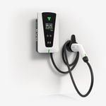 techtron® EV Charger ‘7.4kW’ Type 2 (32A, Single Phase) Smart Wallbox UK, WiFi Bluetooth RFID App Control, 5m Cable, IP65 Indoor Outdoor Electric Vehicle Home Charger, EV7 EVO