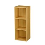 TOP Marques Collectibles Taylor & Brown® 1, 2, 3, 4 Tier Wooden Bookcase Shelving Display Storage Wood Shelf Shelves Unit (Beech, 3 Tier)