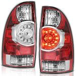 Daume LED Tail Lights Fit For 2005 2006 2007 2008 2009 2010 2011 2012 2013 2014 2015 Toyota Tacoma Rear Brake Lamp Passenger Side And Driver Side