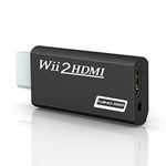 GANA Wii to hdmi Converter, 1080p 720p Connector Output Video & 3.5mm Audio - Supports All Wii Display Modes.