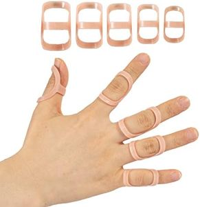 5 Pcs Finger Splints - Finger Splint Kit for Arthritis, Mallet Finger - Thumb Splint, Trigger Finger Splint For Thumb, Middle, Pinky or Ring Finger (Sizes 6, 7, 8, 9, 10)