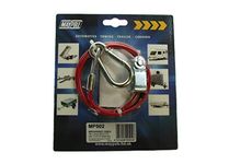 Maypole Breakaway Cable for Ifor Williams Trailers, Clevis And Pin Fitting, 1m x 3mm, Red