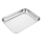 iplusmile Surgical Tray Dental Medical Tray Stainless Steel Dental Procedure Tray Lab Instrument Tools Trays Piercing Instrument Tray Tattoo Tools Bathroom Organizer