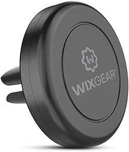 WixGear Universal Air Vent Magnetic Phone Car Mount Holder with Fast Swift-Snap Technology for Smartphones and Mini Tablets, Black 1 Pack