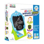 BKDT Marketing Easle Board with Adjustable Stand 2 in 1 Black Board for Chawk and White Board for Marker Learning & Writing with Marker, Duster & Chalk