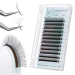 ANNAFRIS Eyelash Extensions Easy Fan 5D Flower Lash 0.07 C 13mm Individual Lash Extensions Premade Fans Lash Volume Eyelashes(Flora-5D 0.07C 13mm)