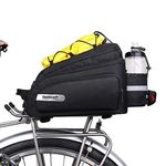 Rhinowalk Bike Trunk Bag Bicycle Rack Rear Carrier Bag Bicycle Cargo Rack Saddle Bag Shoulder Bag with Rain Cover 12L