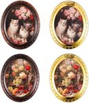 GEEHUA 4Pcs Miniatures Dollhouse Picture Frames, Plastic Dollhouse Furniture Set 1:12 Miniatures Dollhouse Decoration Accessories for Boys Girls & Toddlers 3Y+