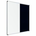 Scholar Art® Iris 2-in-1 Combination Board (Magnetic White Marker Board + Blue Bulletin Pin-up Board) for Home, Office & School 4x6 Feet (120x180 cm)