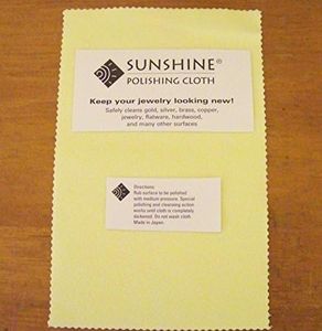 6 Sunshine Polishing Cloth for Sterling Silver, Gold, Brass and Copper Jewellery Polishing Cloth