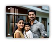 SP GRAPHICS - Customised Acralic Photo Frame for Wall (Size: 18x24 inch 5mm) Personalized Clear Acrylic Wall Mount Frameless Picture Photo | Photo Frame for Birthday, Special Moment, Family