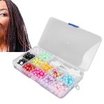 365pcs Hair Braiding Beads, Colorful Hair Braiding Stylish Beads for Unique Hairstyles, Multipurpose Hair Dreadlocks Beads Accessories
