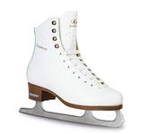 BOTAS - Classic Cuff/Figure Ice Skates for Girls, Kids/Color: White, Size: Adult 5